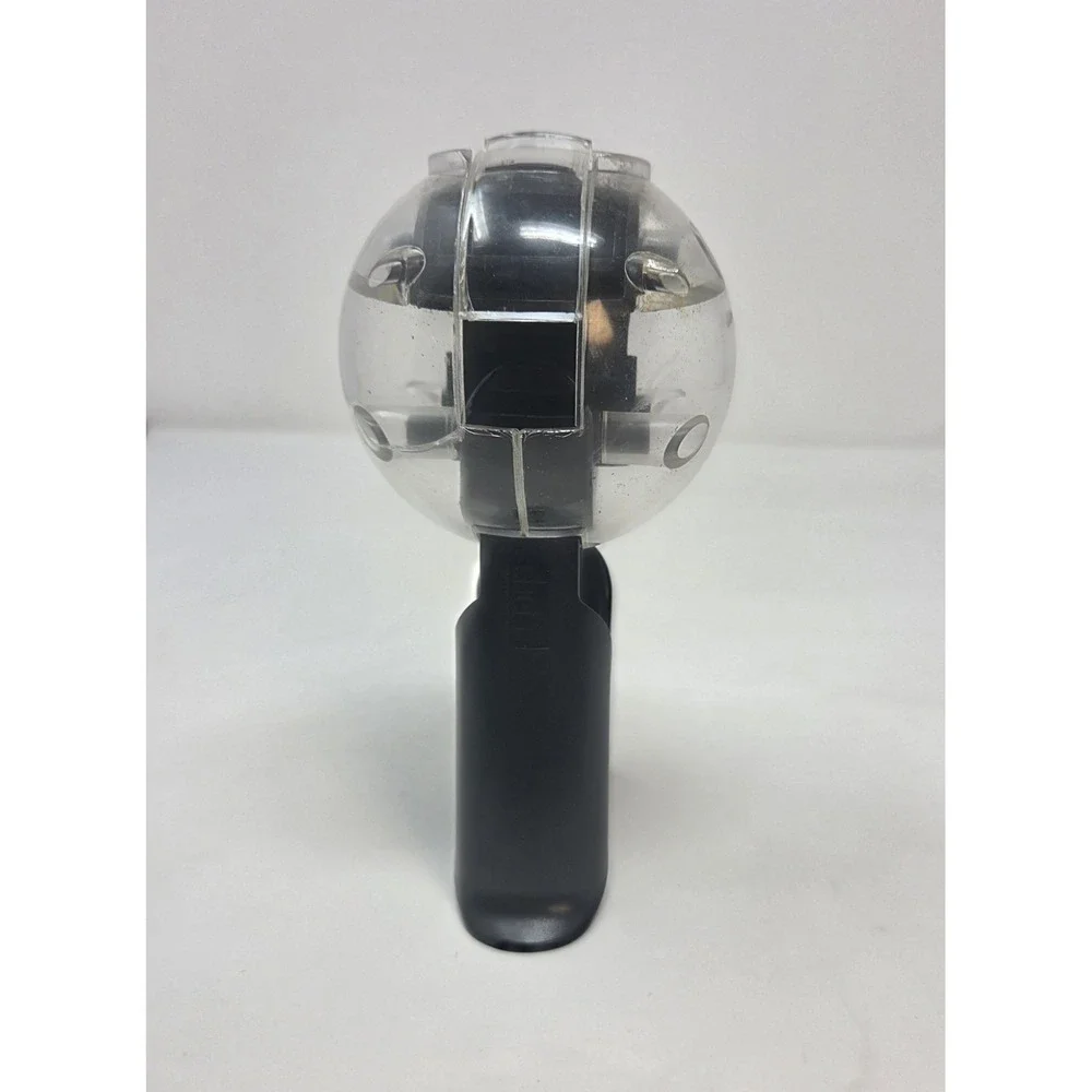 Chef'n PepperBall One-Handed Pepper Grinder Mill Black Clear, Adjustable